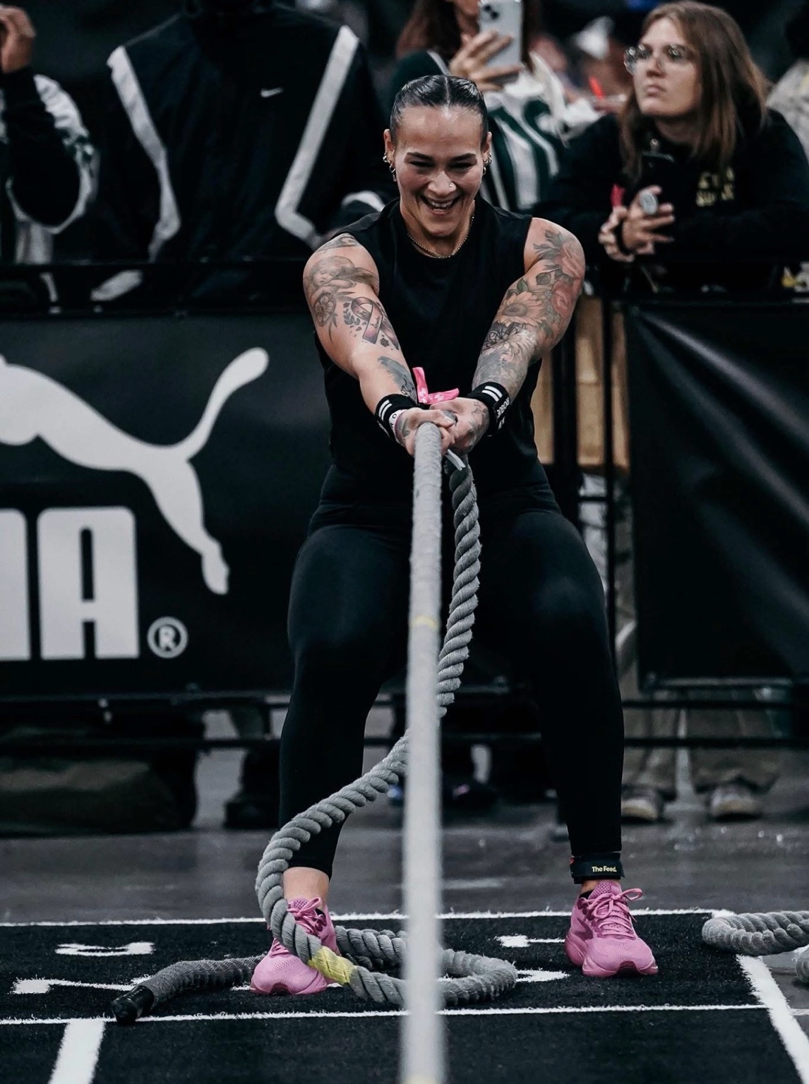 Coach Jillian Assad competing