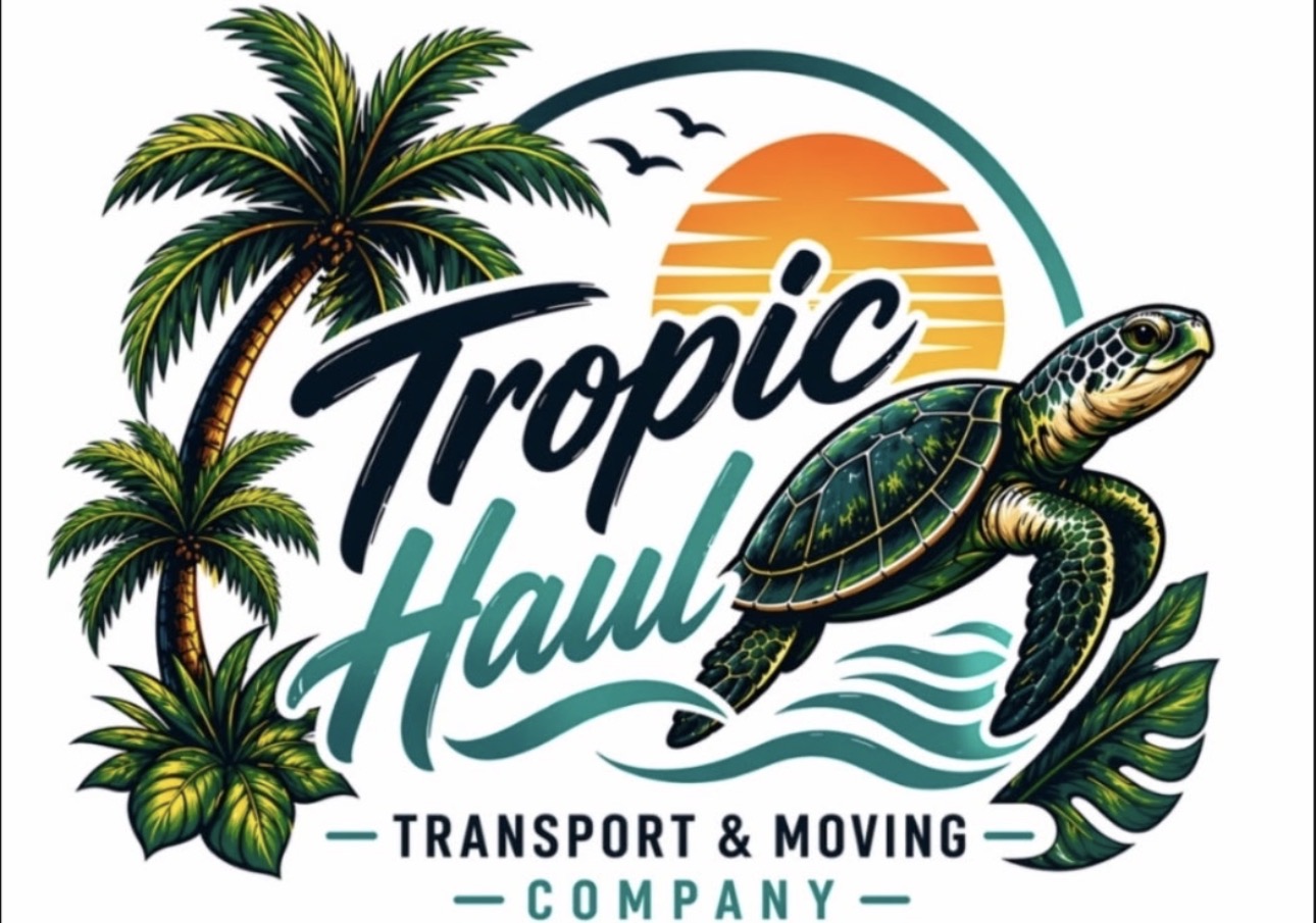 Tropic Haul transport and moving company turtle logo